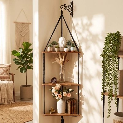 Etagere angle murale